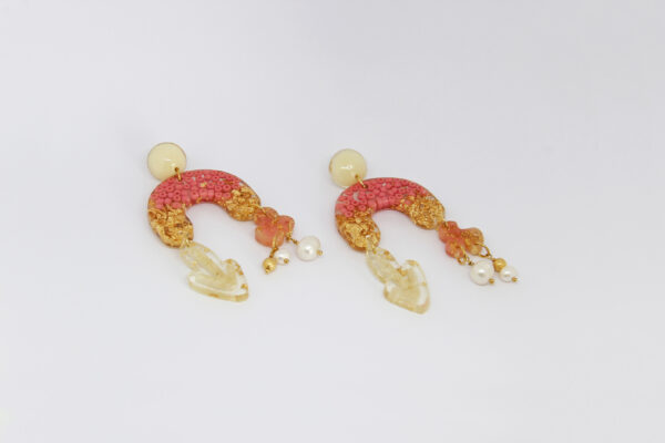 Aretes Móvile Rosa. Colección “Marina" - Image 3