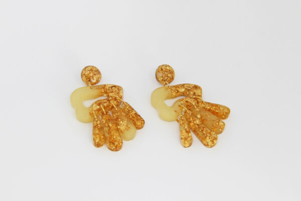 Aretes Aura Beige. Colección “Marina" - Image 2