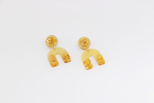 Aretes Ursi Beige. Colección “Marina" - Image 3