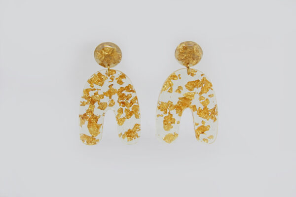 Aretes Úrsula gold. Colección “Marina"