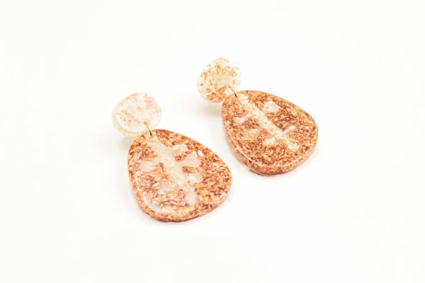 Aretes Arista Oro Rosa. Colección “Marina" - Image 2