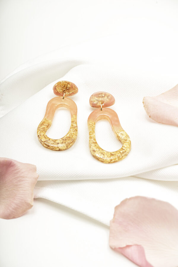 Aretes Adela Rosa. Colección “Marina"