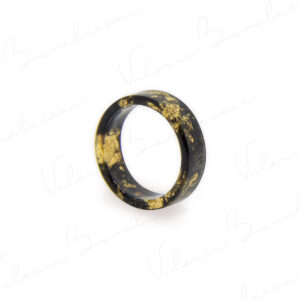 Anillo Flat Dark & Gold. Colección "Adentros"