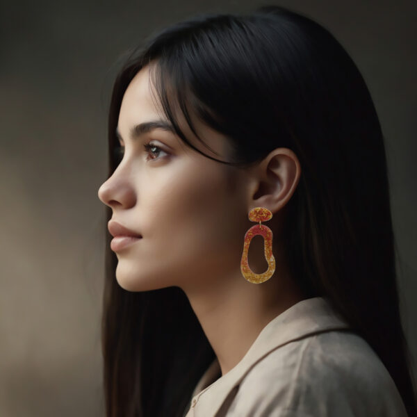 Aretes Adela Magenta. Colección “Marina" - Image 3