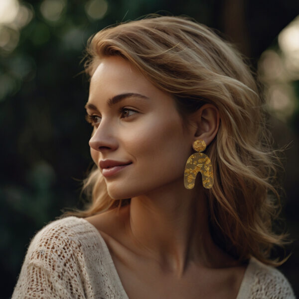 Aretes Úrsula gold. Colección “Marina" - Image 3