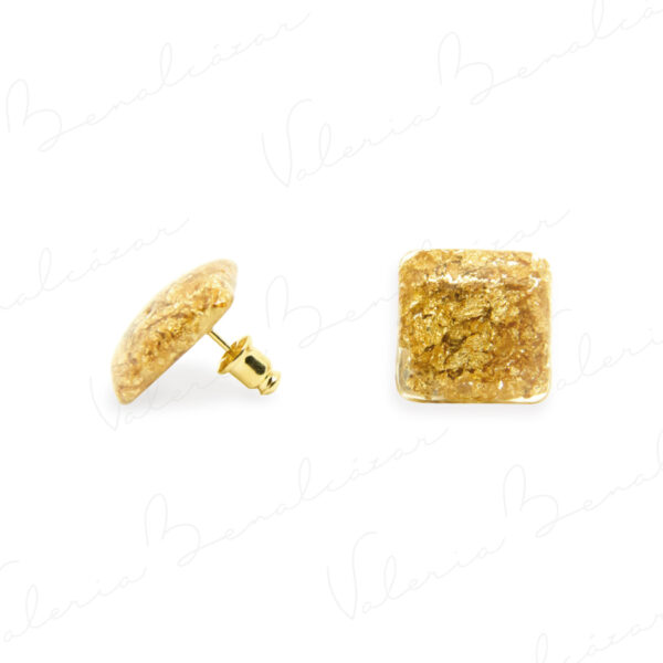 Aretes Cuadrado Mediano. Colección "Adentros" - Image 2