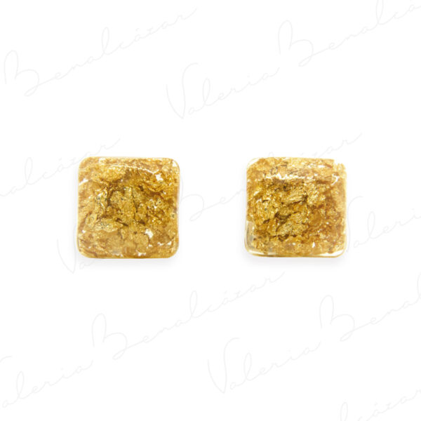 Aretes Cuadrado Mediano. Colección "Adentros"