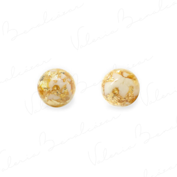Aretes Esfera Grandes. Colección "Adentros"